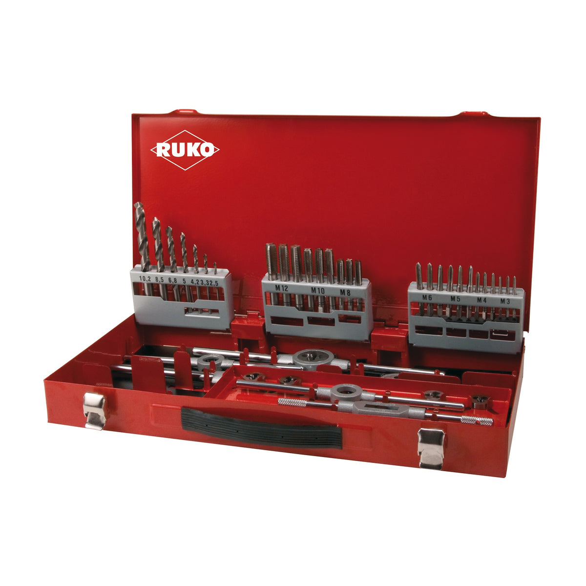 Set Riparazione Filettature Teng Tools TTTD17 - 17 Pezzi Con Maschi E Filiere Metriche