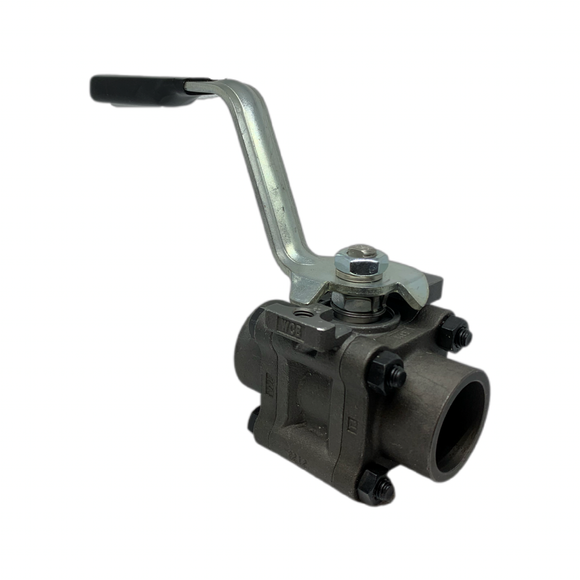 AW44 (SOCKET WELD) CARBON STEEL 3-PIECE BALL VALVE FOR STEAM