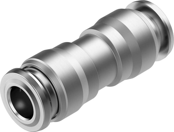 FESTO PUSH FIT STRAIGHT CONNECTOR STAINLESS STEEL