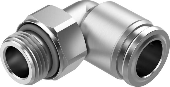 FESTO PUSH FIT MALE STUD ELBOW CONNECTOR STAINLESS STEEL