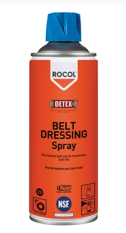 Belt Dressing Spray, transparent belt coating