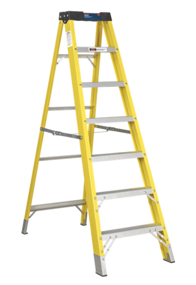 Step Ladder 6-Tread Trade Fibreglass