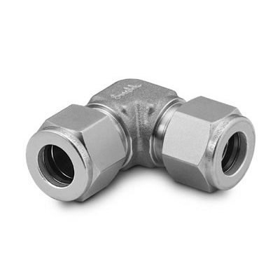 METRIC ELBOW - TWIN FERRULE COMPRESSION FITTING STAINLESS STEEL