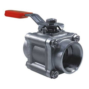 F44 (THREADED BSP) STAINLESS STEEL ANTI STATIC FIRE SAFE 3-PIECE BALL VALVE