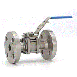 M10Si2 (Flanged ANSI 150) Carbon Steel Reduced Bore 3-Piece ISO Ball Valve c/w Lockable Handle