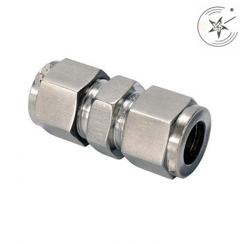 IMPERIAL STRAIGHT JOINER - TWIN FERRULE COMPRESSION FITTING STAINLESS STEEL