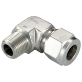 METRIC MALE STUD ELBOW - TWIN FERRULE COMPRESSION FITTING STAINLESS STEEL